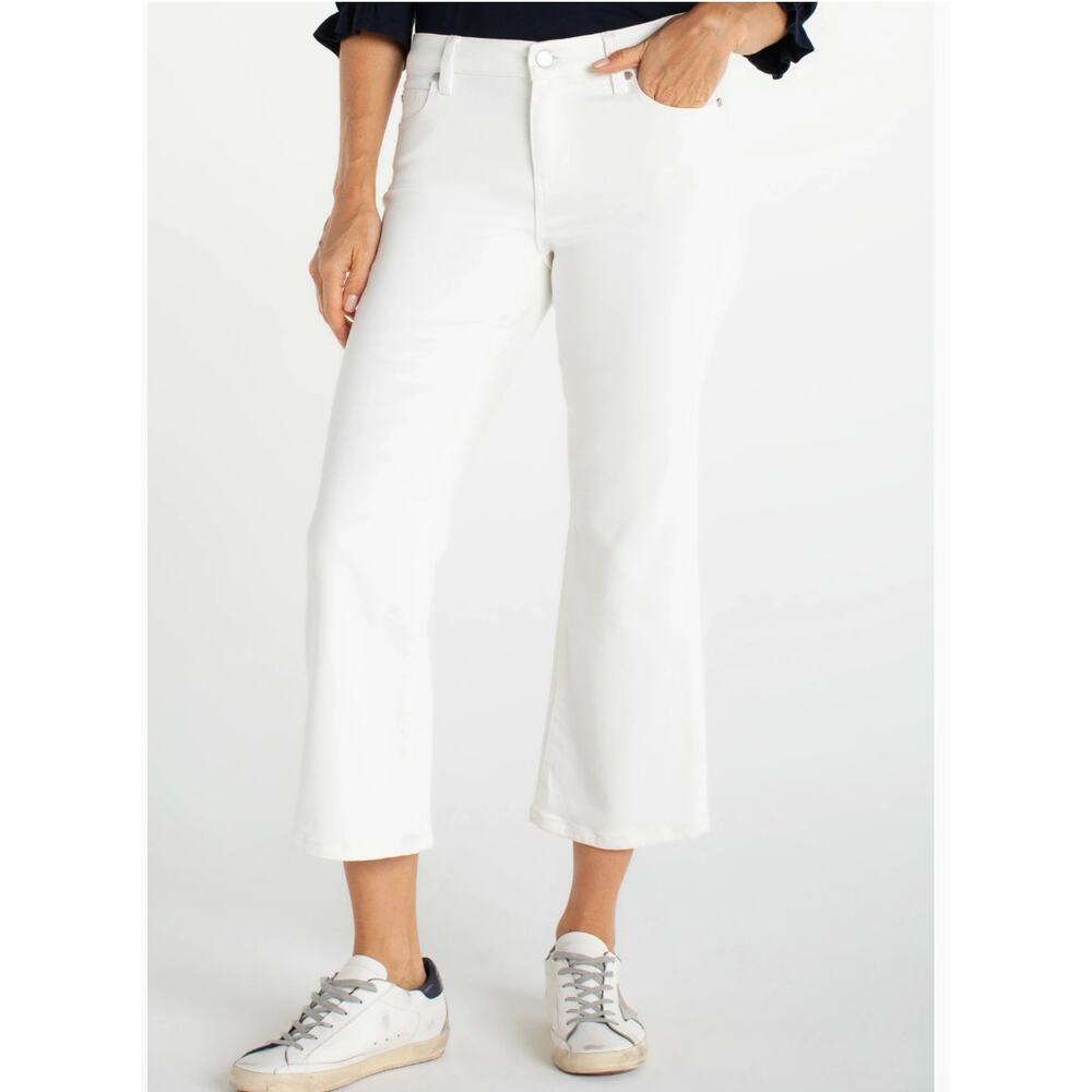 Liverpool Los Angeles Hannah Mid-Rise Cropped Jeans | Sz 8 / 29 White NEW - Picture 5 of 5